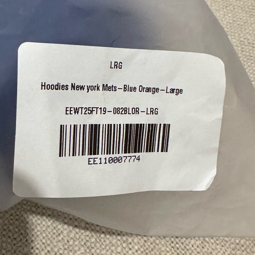 LRG Blue Eric Emanuel NY Mets Hoodie Brand New with tags - Picture 2 of 8